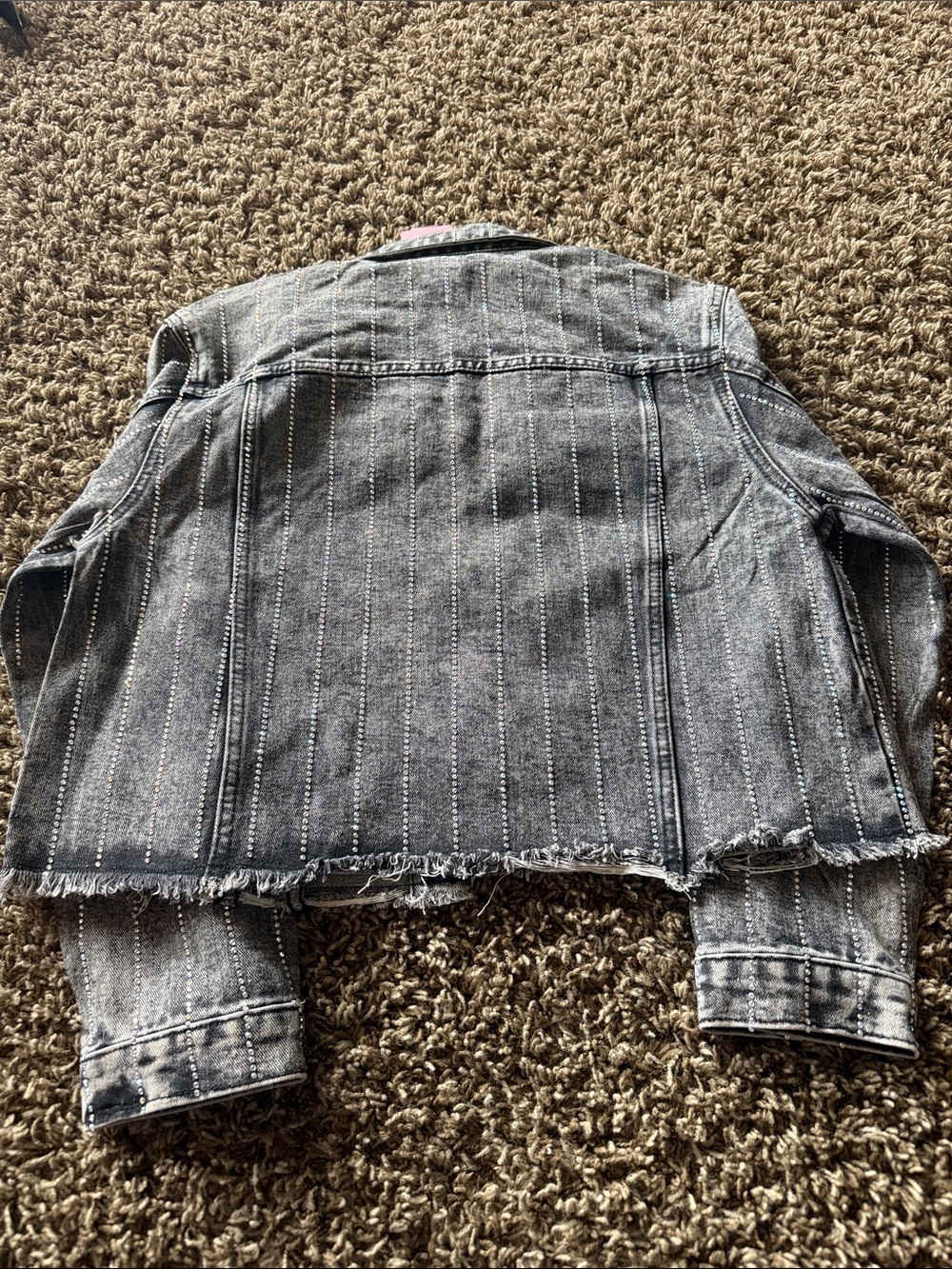 Women's Washed Black Denim Jean Jacket - Brand: - Picture 2 of 3